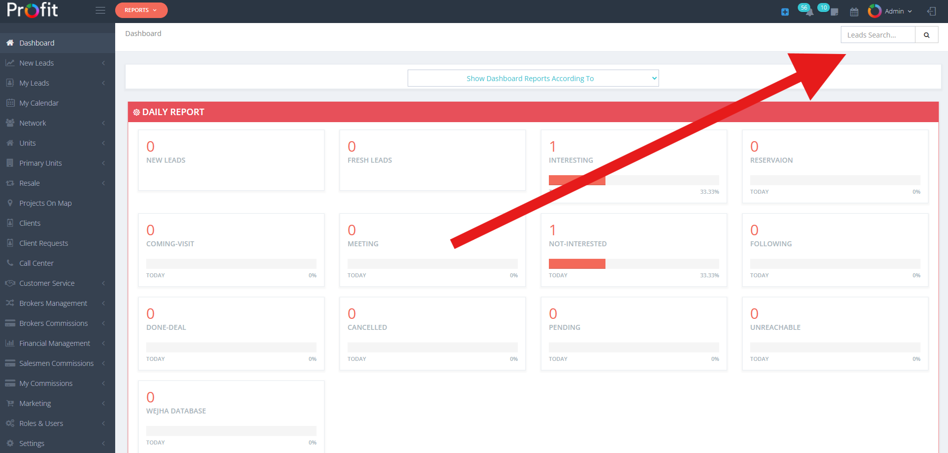 Global Search Bar Example